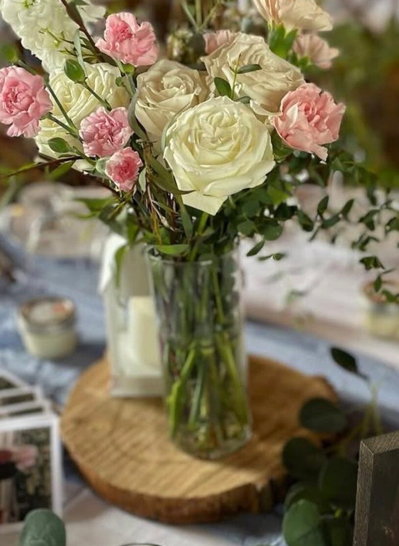 Wooden centre pieces