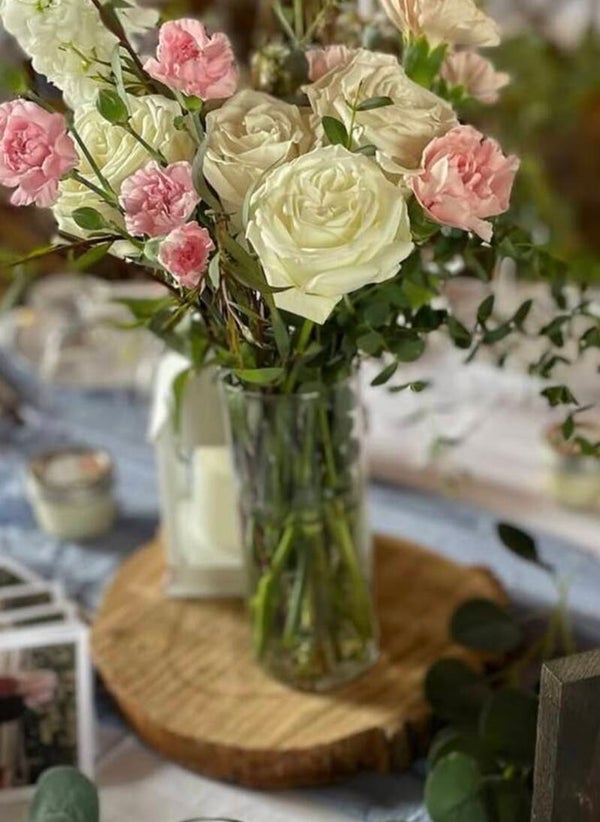 Wooden centre pieces