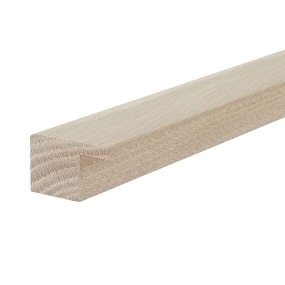 Oak L-Section Door Bar Threshold - 3m