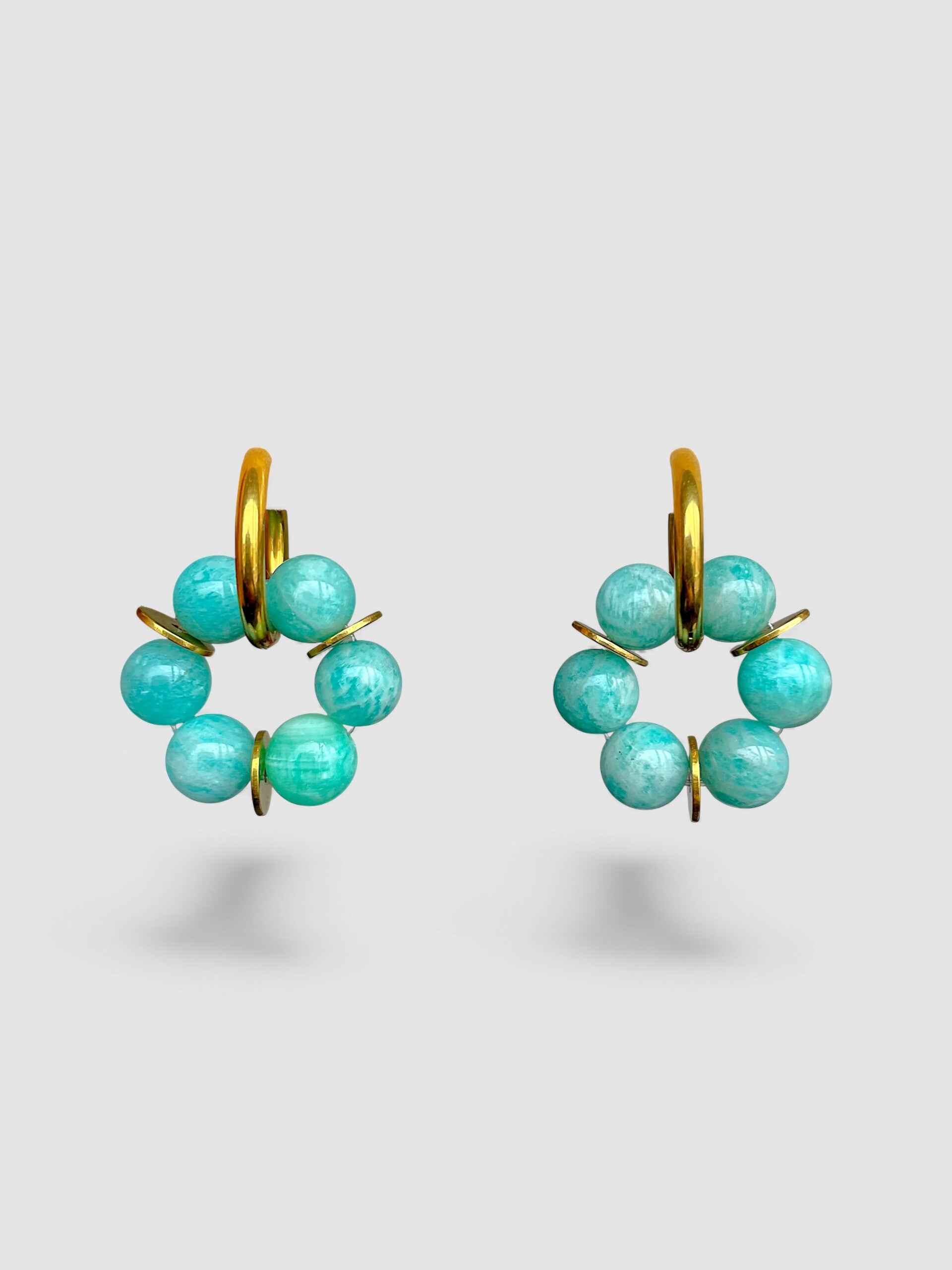 Les Boucles Lise en Amazonite