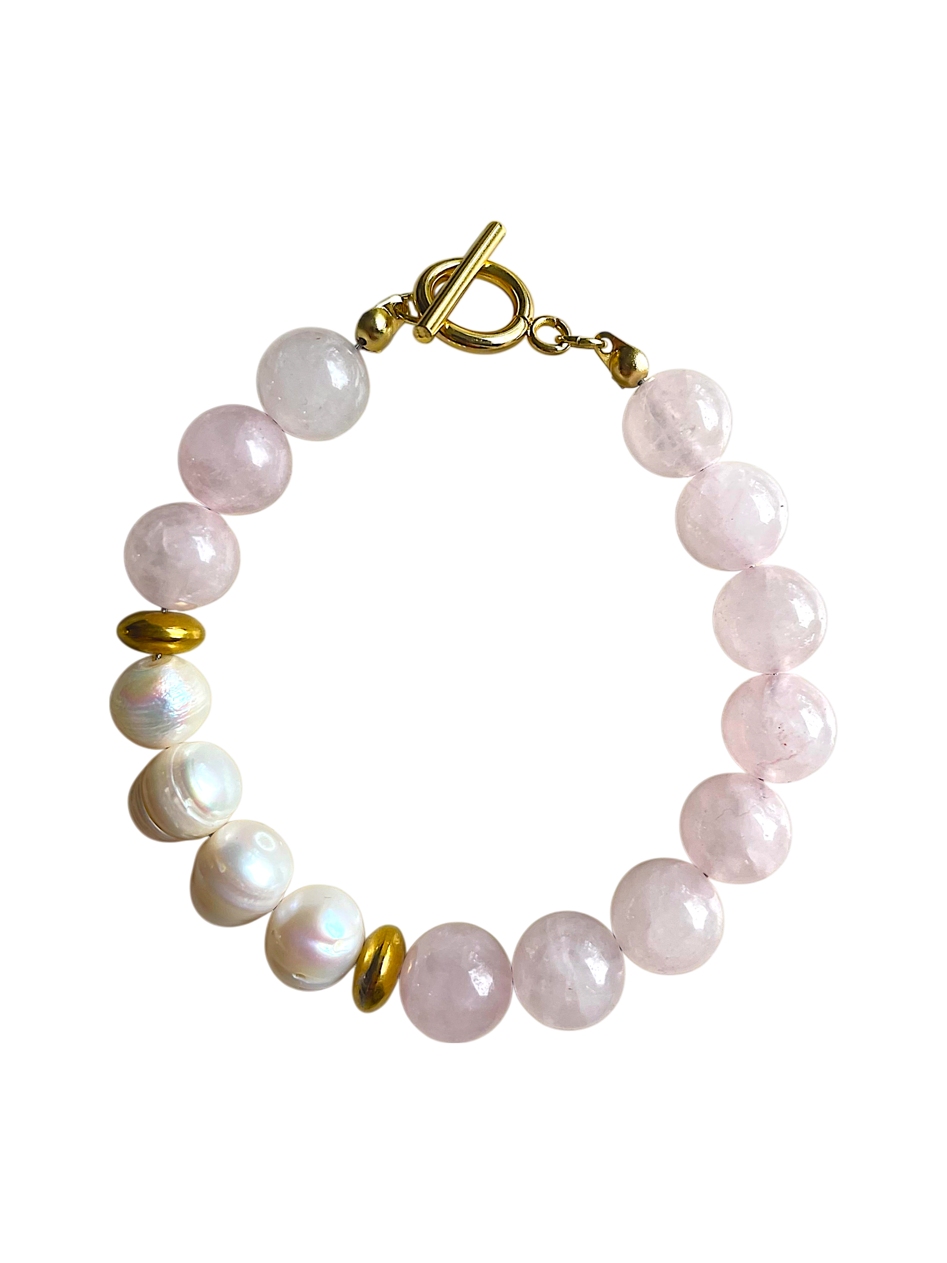 Le Bracelet Lise en Quartz rose