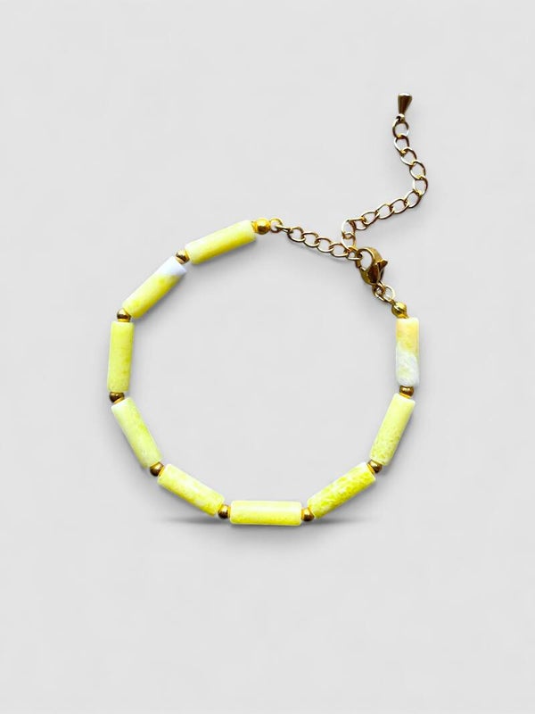 Le Bracelet Mathilde - Jade citron