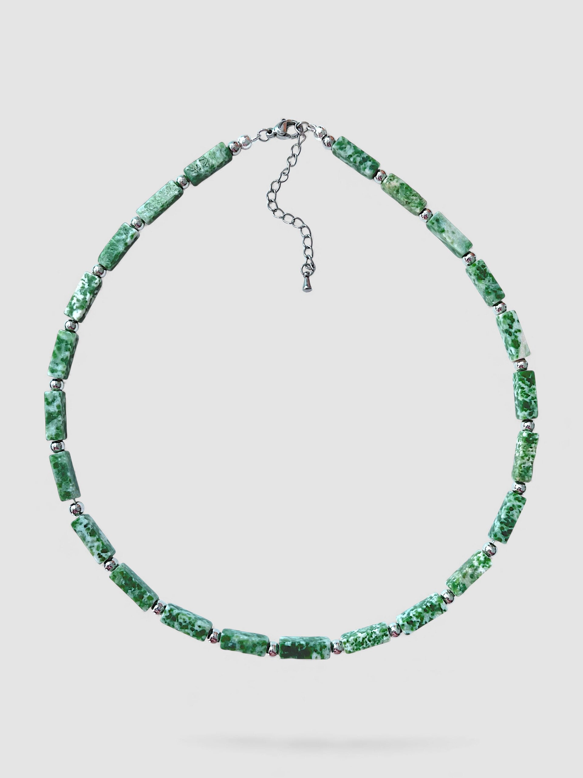 Le Collier Adélaïde - Jaspe Kiwi