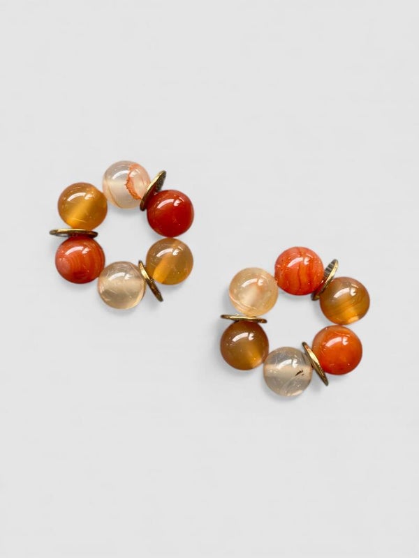 Les Charms en Agate orange