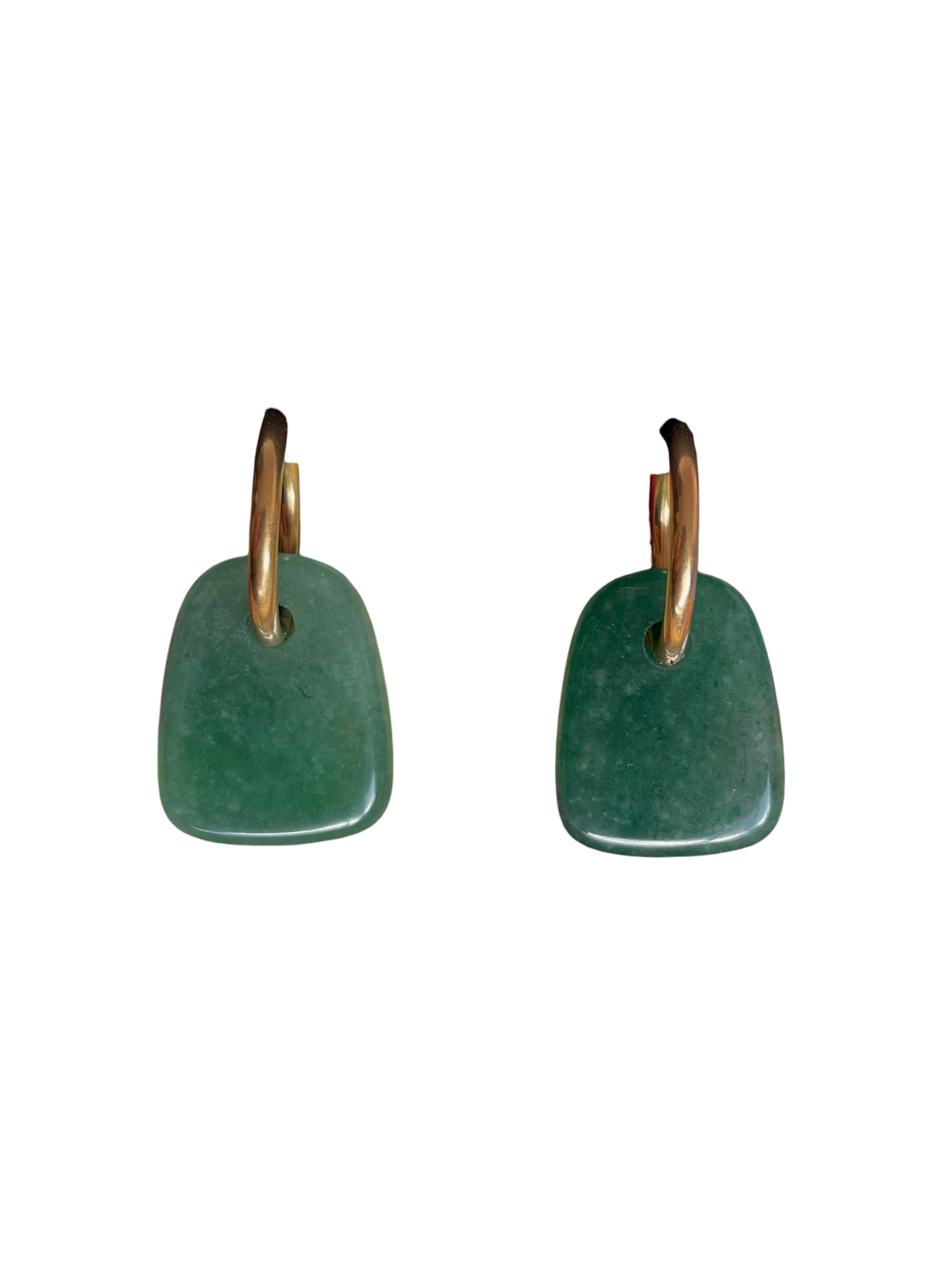 Les Boucles Colette en Aventurine verte