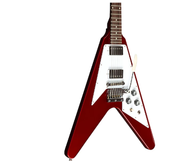 Gibson Custom 1967 Mahogany Flying V Reissue With Maestro Vibrola Electric Guitar - Sparkling Burgundy
