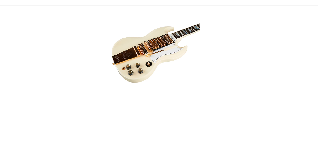 Gibson Custom 1963 Les Paul SG Custom Reissue 3-Pickup With Maestro VOS Electric Guitar - Classic White
