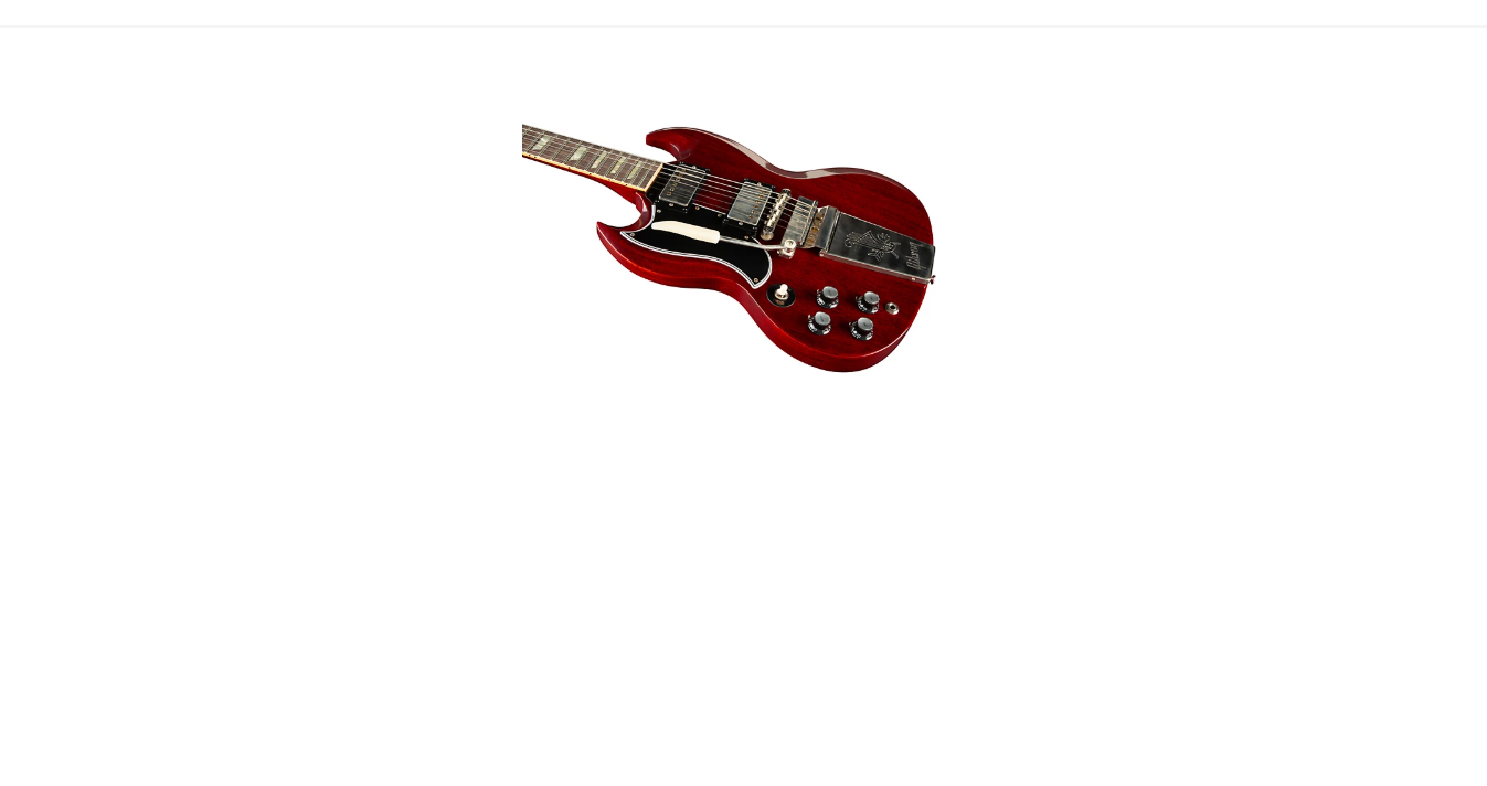 Gibson Custom 1964 SG Standard Reissue With Maestro Vibrola VOS Left-Handed Electric Guitar Cherry Red