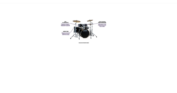 Yamaha Stage Custom Birch 5-Piece Shell Pack - Raven Black