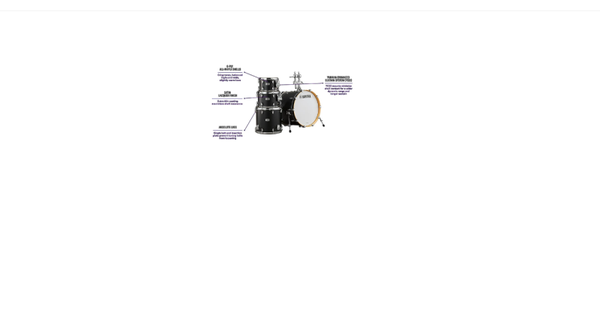 Yamaha Tour Custom Maple 4-Piece Shell Pack With 22" Bass Drum - Licorice Satin