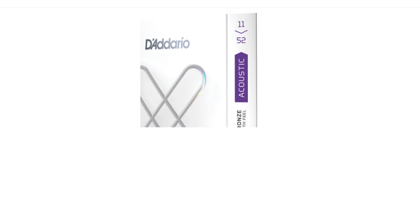 D'Addario XS Acoustic 80/20 Bronze Coated Guitar Strings - Custom Light (11-52)
