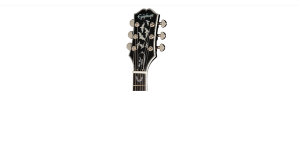 Epiphone Les Paul Custom Bats in Flight Electric Guitar - Dark Purple Burst