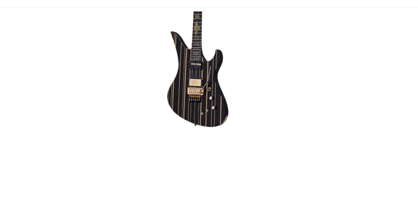 Schecter Guitar Research Synyster Gates Custom-S Electric Guitar Gloss Black with Gold Pinstripe