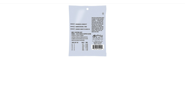 Martin MM11 Retro Custom Light Acoustic Guitar Strings