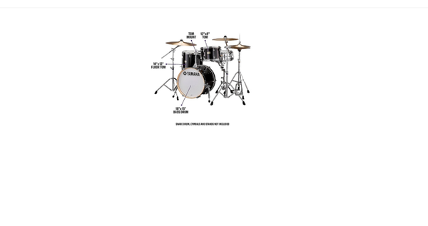 Yamaha Stage Custom Birch 3-Piece Bop Shell Pack Raven Black