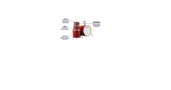 Yamaha Tour Custom Maple 4-Piece Shell Pack With 20" Bass Drum Candy Apple Satin