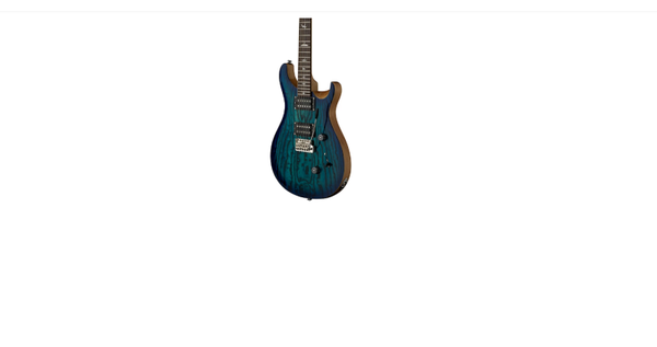 PRS SE Exotic Custom 24 Swamp Ash Burl Electric Guitar Lake Blue