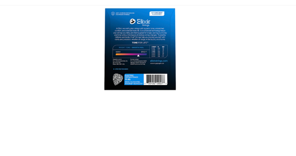 Elixir Electric Guitar Strings with NANOWEB Coating, Custom Light (.009 -. 046)