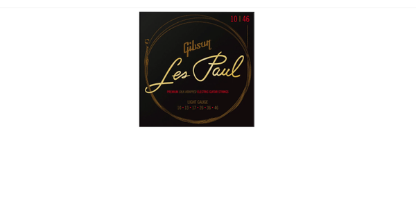 Gibson Les Paul Premium Electric Guitar Strings .010 -. 046 Custom