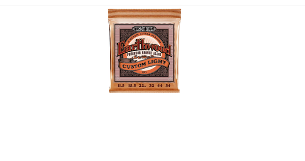 Ernie Ball Earthwood Phosphor Bronze Custom Light Acoustic Strings 11.5-54