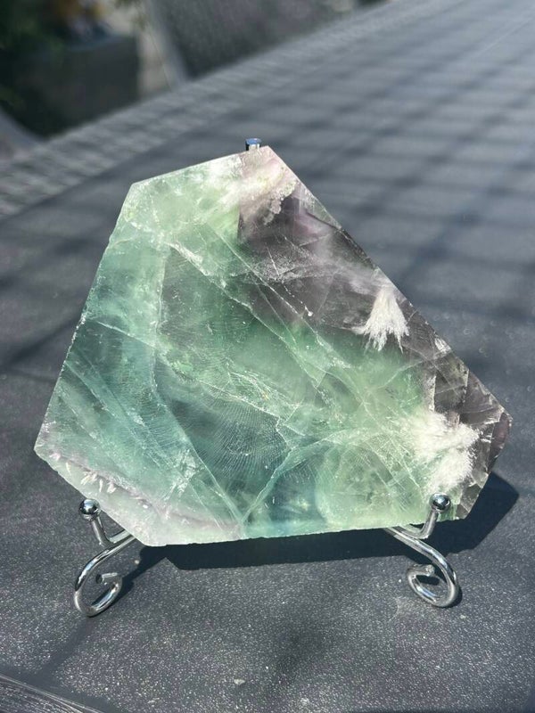 Fluoriet plak #3 met houder diamant vorm