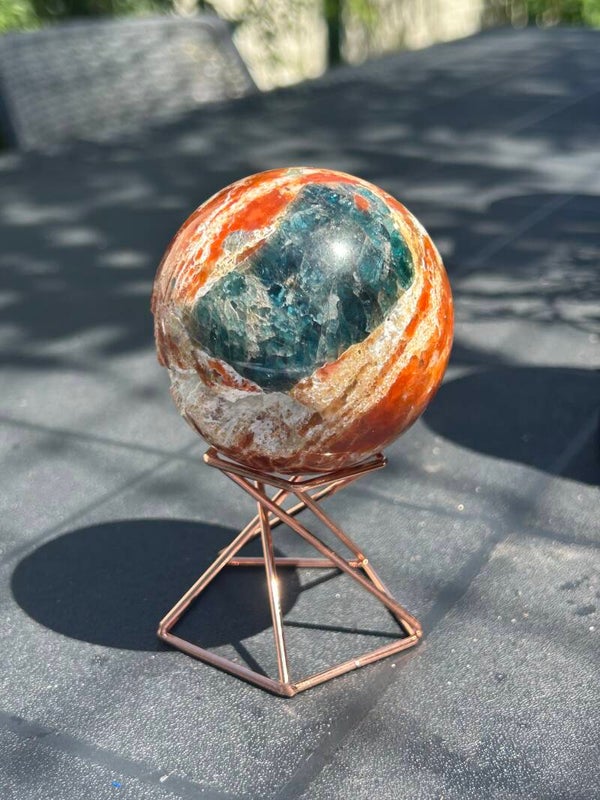 Zonnesteen met Blauwe Apatiet