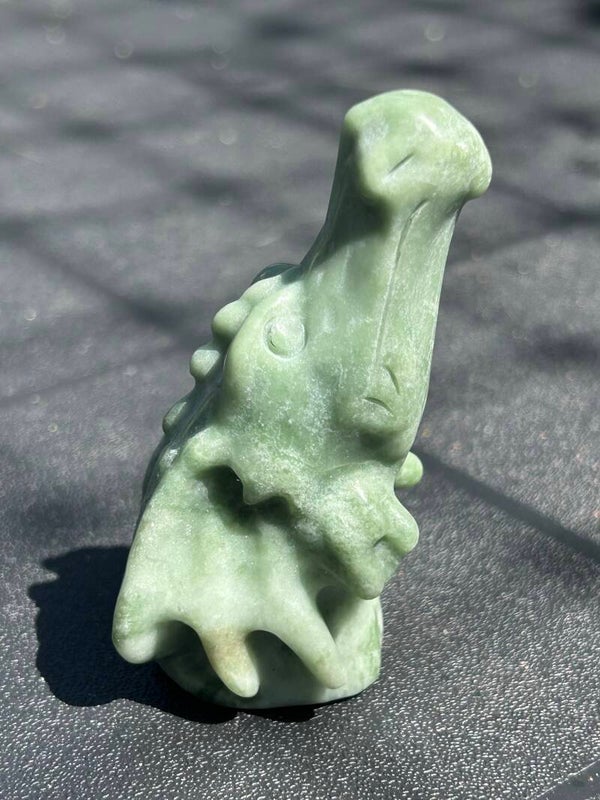 Jadeiet drakenhoofd middengroen