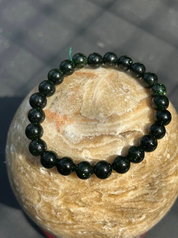 Groene zandsteen armband
