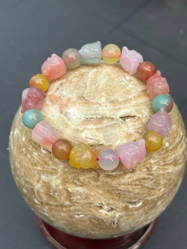Yanyuan agaat armband Nine tail fox