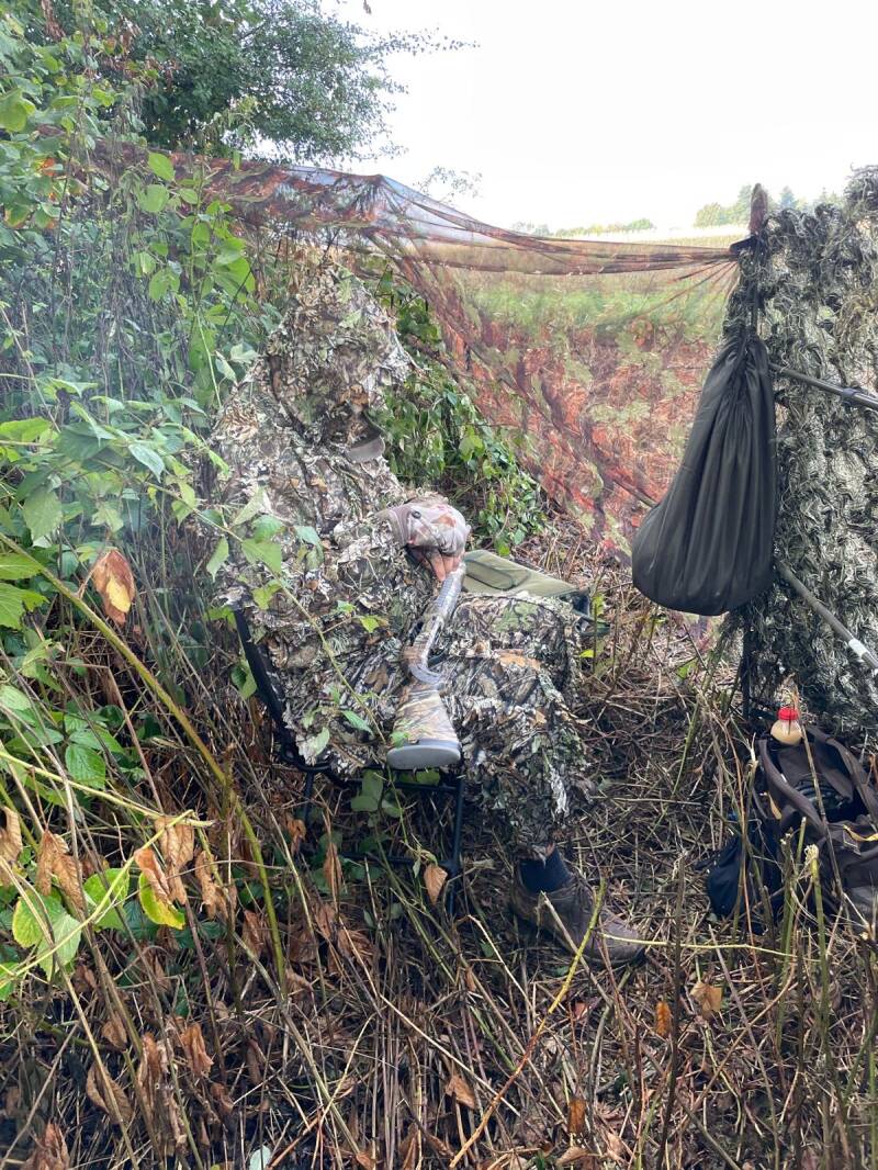 Eine gute Tarnung ist extrem wichtig bei der Krähenjagd