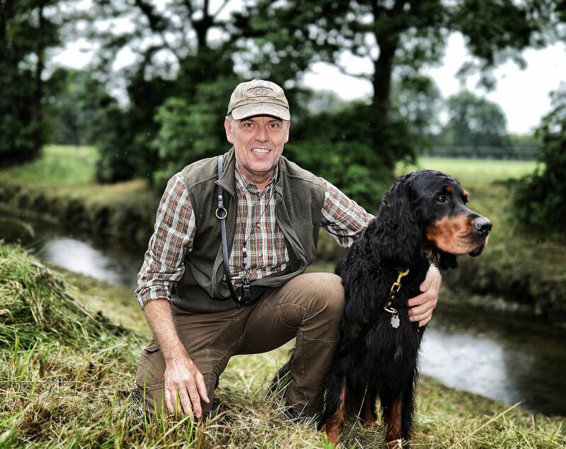Markus Jäschke mit seinem Hund