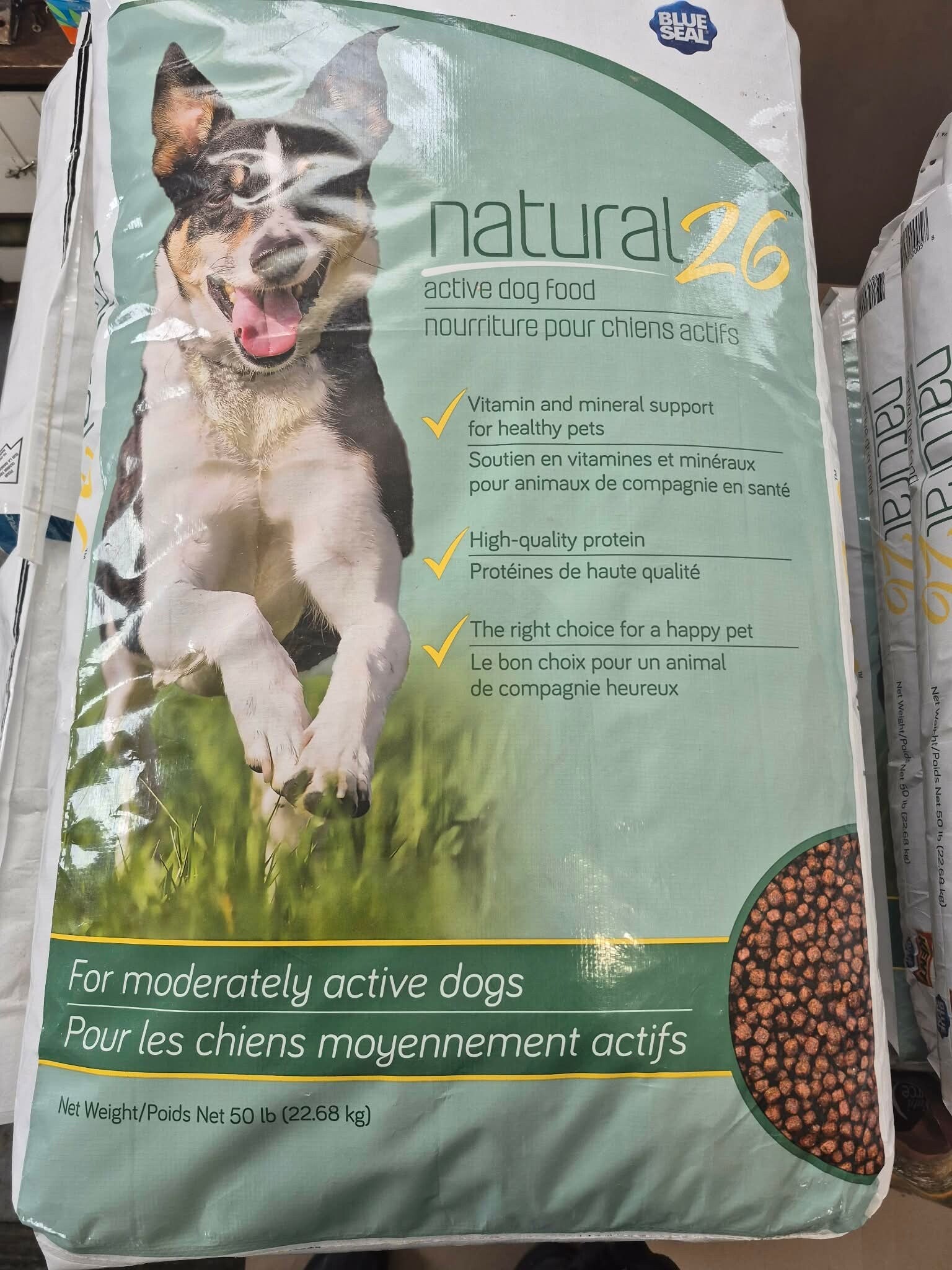 Natural 26% chien  22.68kg (50lbs)