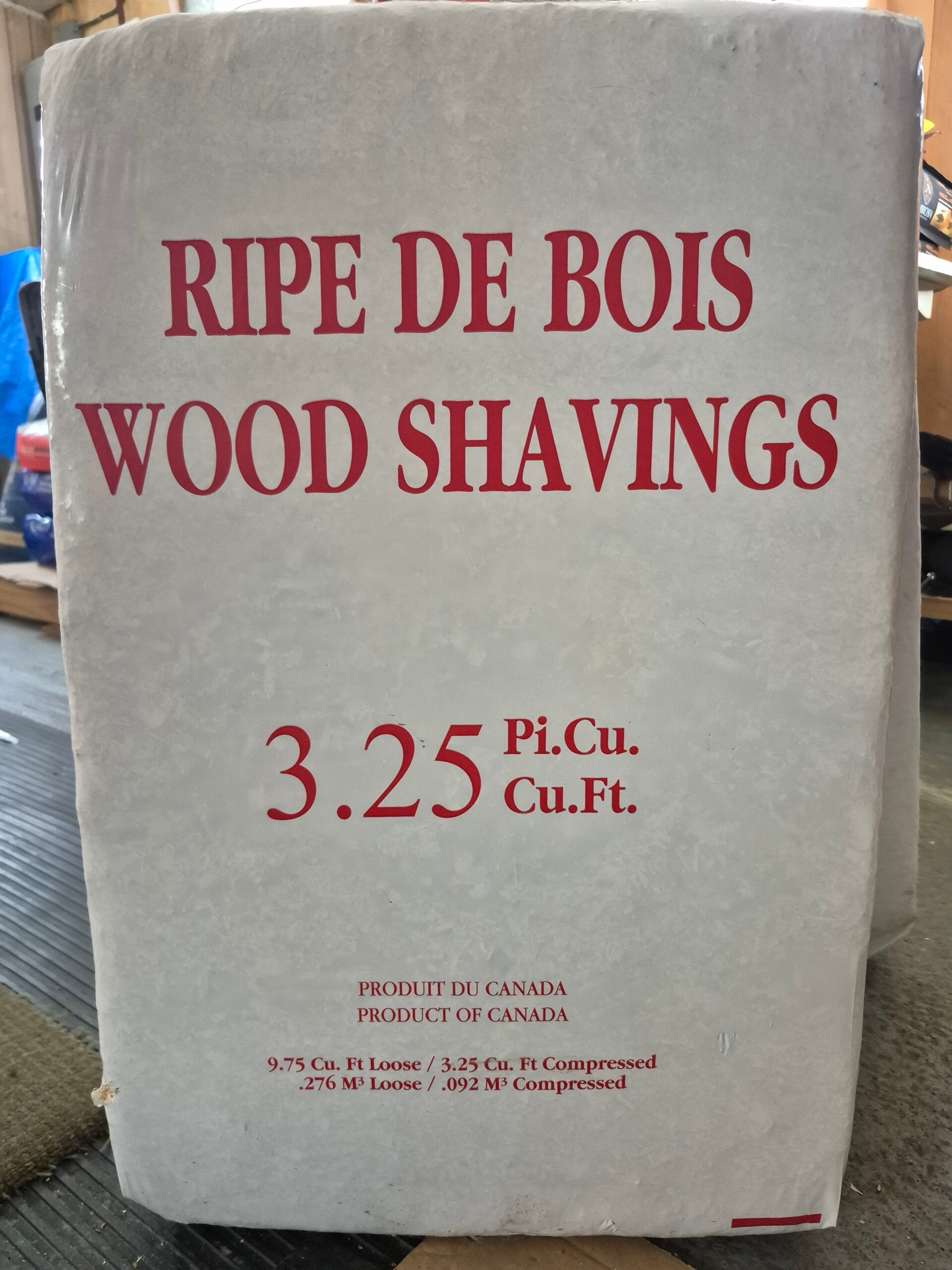 Ripe de bois 3.25pi.cube