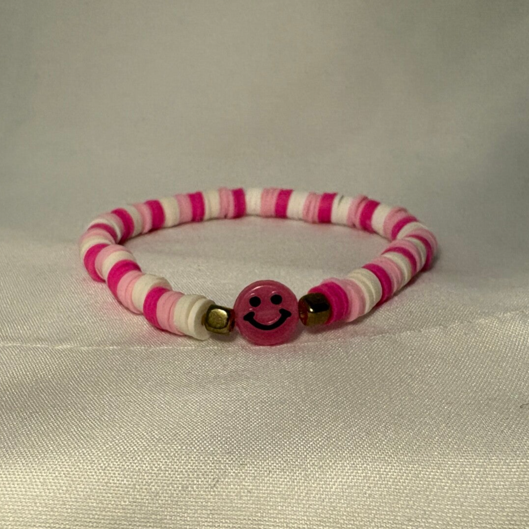 Smilin' - Clay Bead Bracelet