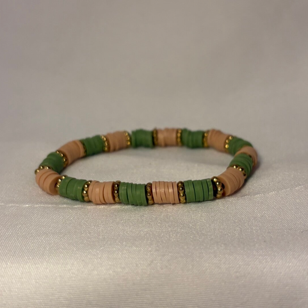 Evergreen - Clay Bead Bracelet