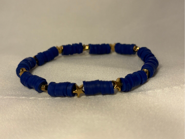 Night Sky - Clay Bead Bracelet