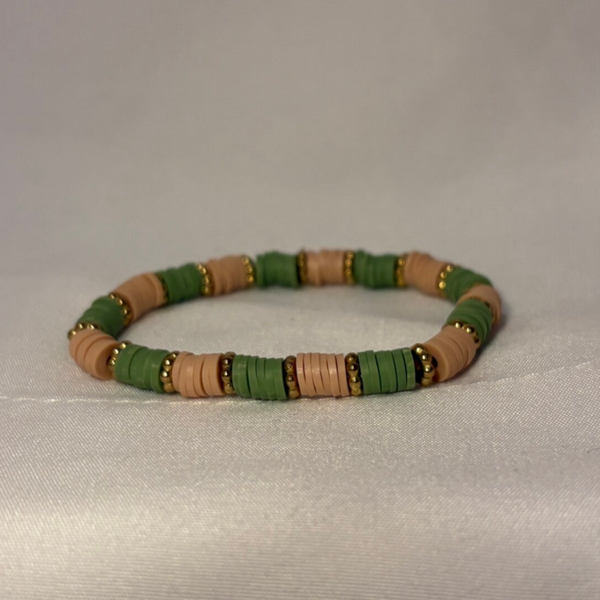 Evergreen - Clay Bead Bracelet