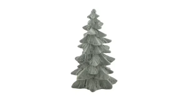 kerstboom grijs 10x8.5x15.5cm