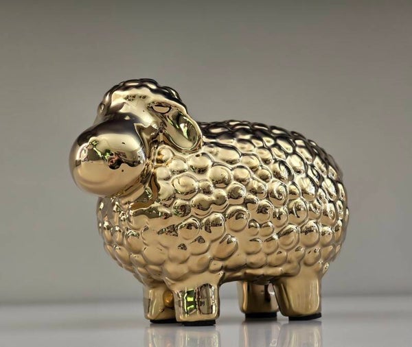 Beeld schaap goud