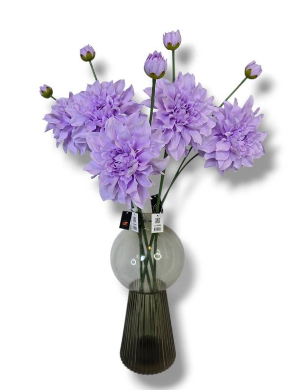 Kunstbloem Dahlia Spike lila 78 cm