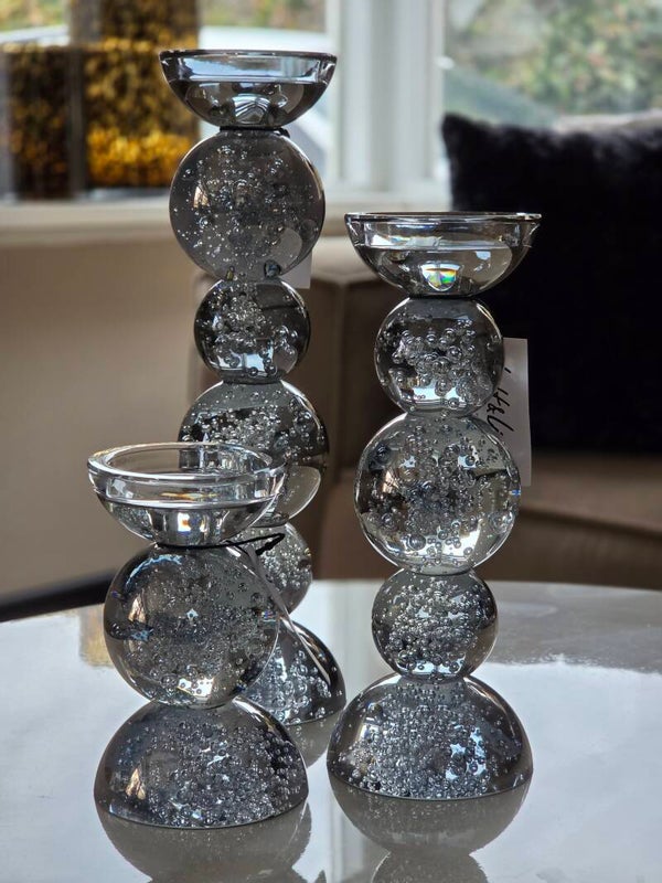 Light & Living kandelaar ITINGA glas smoke