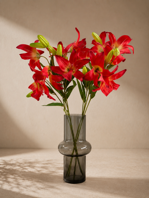 Kunstbloem lelie rood
