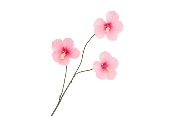 Silk hibiscus licht roze