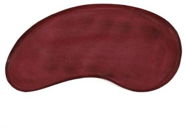 Metalen dienblad kidney rood