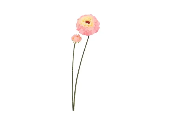 Silk zinnia peach