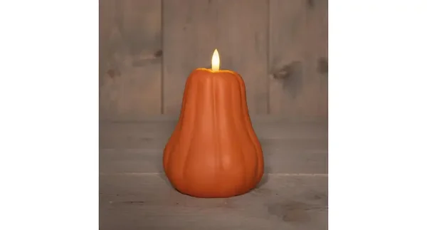 Kaars pompoen led 13x11,5cm