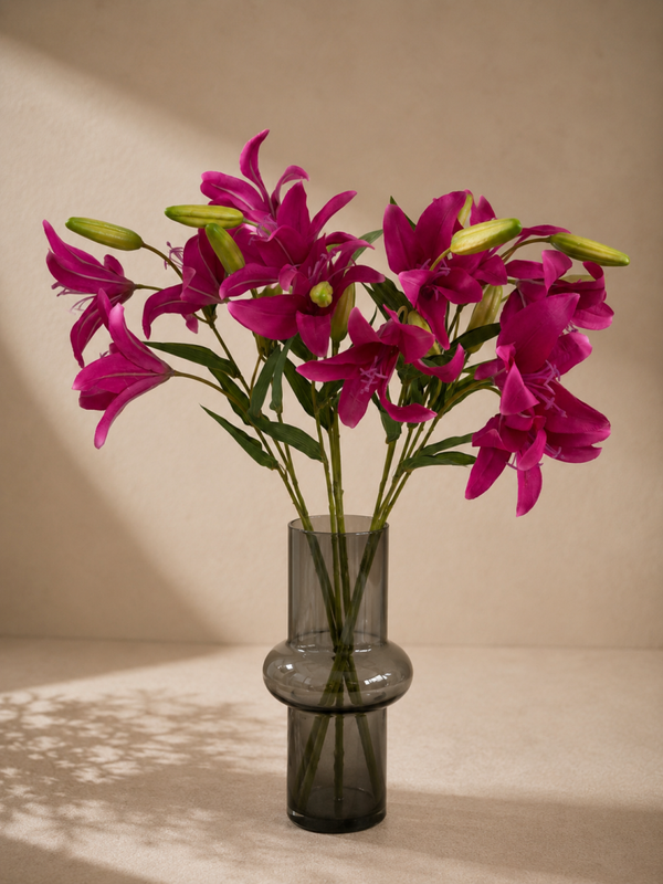 Kunstbloem lelie fuchsia