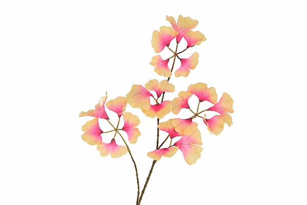 Silk ginkgo orange 85cm