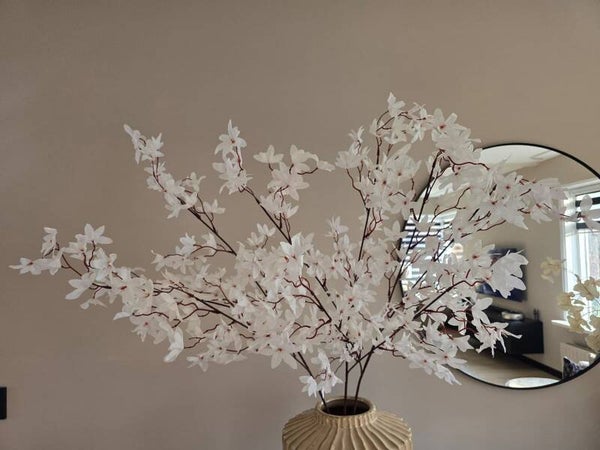 Bloesemtak wit 110cm