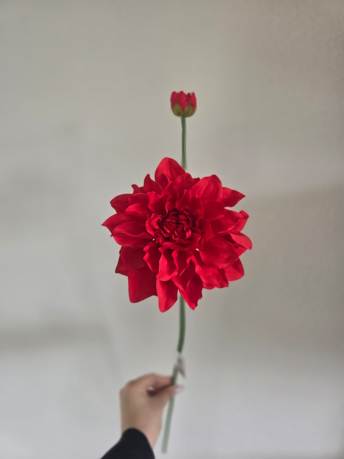 Kunstbloem Dahlia Spike rood